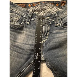 Rock Revival Jeans Womens Tag 28 X 31 Inseam Adele Easy Boot Blue Cowgirl thumbnail 11