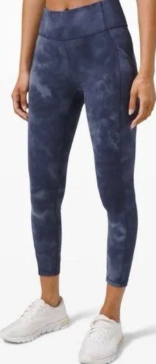 Lululemon Invigorate High-Rise Tight *Diamond Dye Blue size 4 thumbnail 1