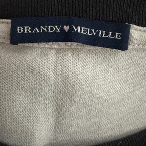 Brandy Melville Off The Lip South Bay California Surfer Ringer T-Shirt Cream‎ OS thumbnail 4