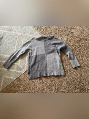 Abercrombie & Fitch Two-Tone Gray Crewneck Sweater thumbnail 2