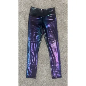 ZYIA Active Unicorn Iridescent Metallic Holographic High Rise Capri Leggings 2 thumbnail 2