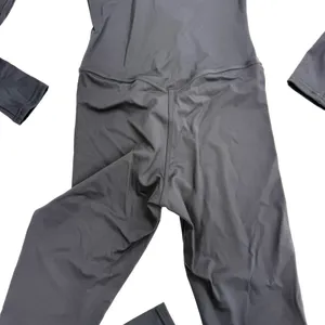 Workout Jumpsuit Gym Romper Long Sleeve Athletic Romper One Piece Slim Fit Yoga thumbnail 17
