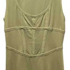 Urban Outfitters Ramona Corset‎ Knit Mini Dress Moss Green Size Large thumbnail 6