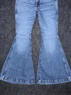 Wrangler Retro Trumpet Flare Bell Bottom Jeans Sz 26x30 Western Boho Rodeo Denim thumbnail 4