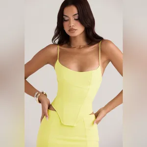 HOUSE OF CB Flavia Neon Sculpting Corset in Yellow Sz. Small NWT thumbnail 15