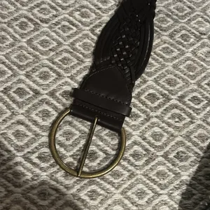 Chunky Brown Braided Leather Belt‎ thumbnail 5