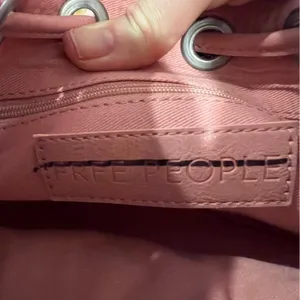 Free People Cabana Woven Drawstring Crossbody Bag in Pink thumbnail 12