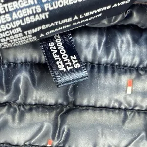Tommy Hilfiger Puffer Vest Navy Blue Mini Flag Print Packable Lightweight XL‎ thumbnail 11