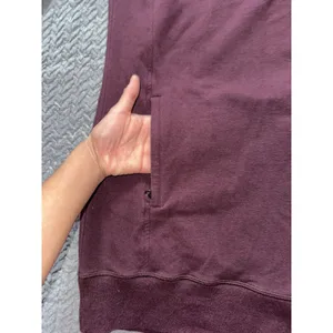 Lululemon Wrap Up Jacket Heathered Bordeaux Drama Soft French Terry Hoodie Sz 10 thumbnail 4