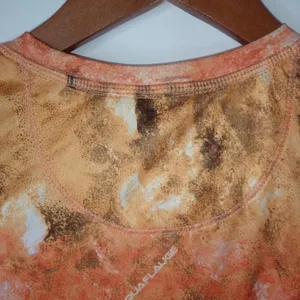 Reel Legends Aquaflauge S Fishing Orange Rash Guard Top thumbnail 8