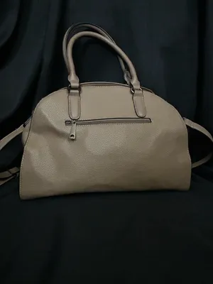 Mona B. Women's Taupe Studded Satchel Shoulder Bag Purse thumbnail 2