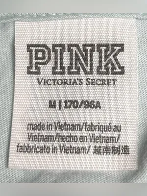 Victoria's Secret Women’s Size M Sequin Logo On Arm & Back Henley Top thumbnail 2