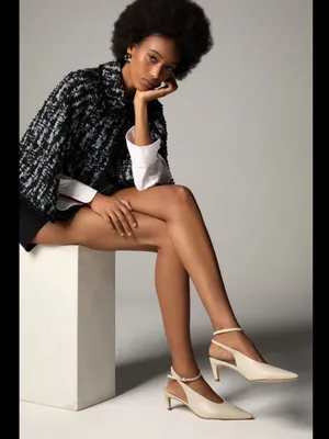 By Anthropologie Ankle-Wrap Kitten Heels thumbnail 2