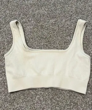 Amazon Cream/White Crop Top thumbnail 4