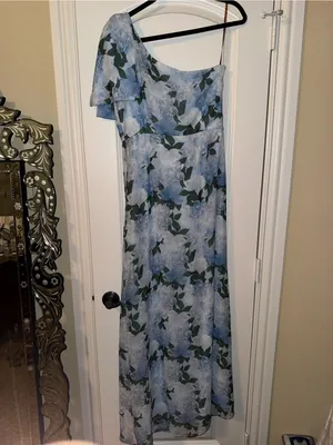 Sachin & Babi Chelsea Gown in Glacial Peonies size 8 thumbnail 8