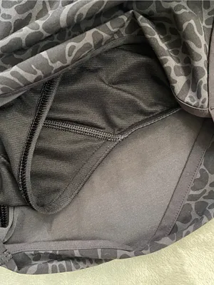 Lululemon Run Times shorts 4” black gray print running gym training activewear 8 thumbnail 7
