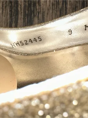 Stuart Weitzman Women's Gold Glitter Peep-Toe Slingback Heels thumbnail 3