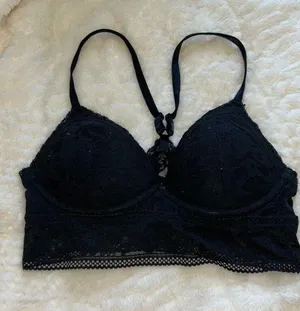 PINK Victoria’s Secret Black Lace Bralette thumbnail 1