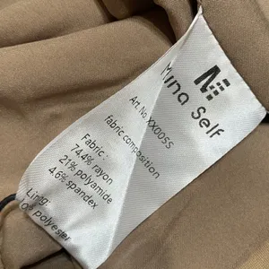 Mina Self Women Khaki Tan Open Front Collarless Blazer Jacket XX005S Size S NWT thumbnail 7
