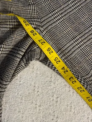 Amanda+ Chelsea Plaid Straight-Leg Dress Pants in Black and White thumbnail 8