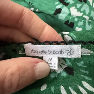 Poupette St Barth Green Floral Midi Dress thumbnail 3