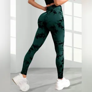 ⚠️ Clearance Women tie dye high waist Leggings Sports, yoga pants Seamless thumbnail 8