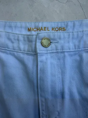MICHAEL Michael Kors White Denim Cutoff Shorts Sz 8‎ Raw Hem Summer Short Shorts thumbnail 7