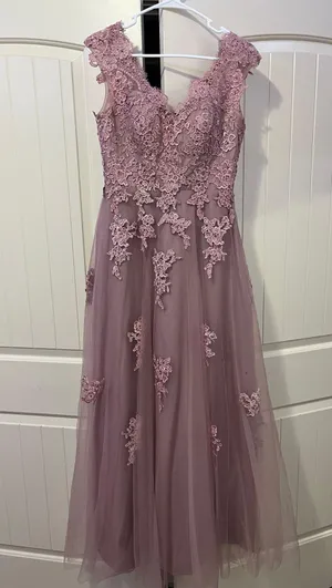 Amazon Dusty Rose Prom Dress thumbnail 1