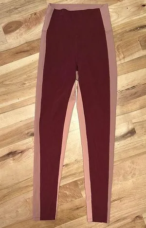 Beach Riot Ribbed Pink Leggings Small thumbnail 1