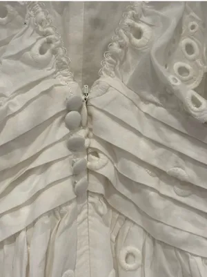 For Love & Lemons White Eyelet Mini Dress thumbnail 2