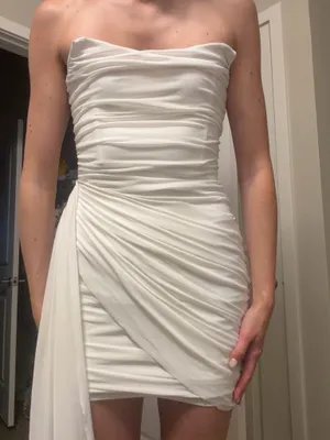 Revolve Elliatt Strapless White Mini Dress | Linda thumbnail 6