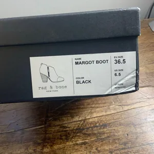 Rag & Bone Margot Black‎ leather Boots size 6.5 thumbnail 11