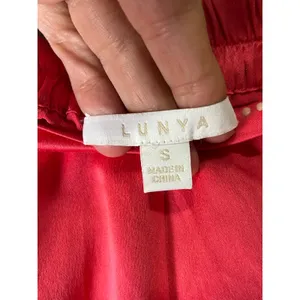 Lunya 100% Silk Tulip Shorts Hot Pink Lounge Sleepwear Pajama Bottoms Small thumbnail 5