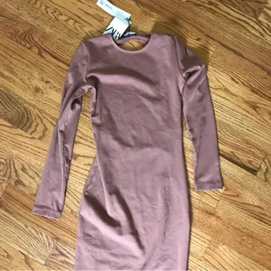 Zara Brown Open Back Dress NWT thumbnail 4