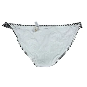 Aerie Bikini Bottoms Striped Ruffle Gingham Trim Womens Size L‎ thumbnail 4