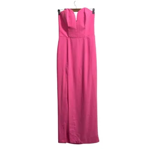 Amanda Uprichard x Revolve Cherri Strapless Maxi Gown In Shocking Pink thumbnail 3