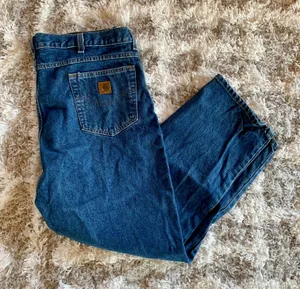 Carhartt Modern Medium Wash Blue Denim Jeans Work Wear thumbnail 1