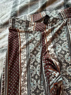 Windsor Paisley Print High Waist Flare Pants Large thumbnail 2