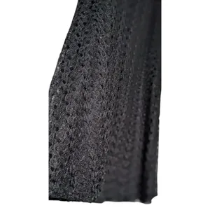 Elizabeth & Nicole 90s Black Crochet Overlay Maxi Column Skirt size L thumbnail 3