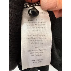 Rag and Bone Black Mock Neck Button Back Knit Sweater Long Sleeve Drop Shoulder thumbnail 11