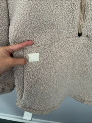 Deso Small Batch 1/2 Zip Fleece Pullover Beige Outdoor Fall Winter thumbnail 3