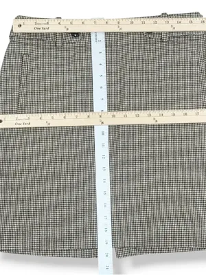 Banana Republic Houndstooth Wool Blend Pencil Skirt Brown Cream 6 Preppy Office thumbnail 11