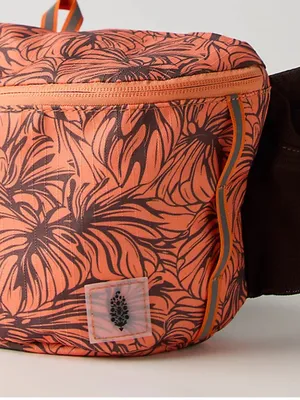 NWT FP Movement by Free People Happy Packer Sling Orange Floral Print Waist Bag thumbnail 2