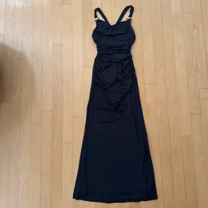 Princess Polly Yakira black halter maxi dress with gold hardware thumbnail 3