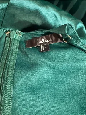 NWT Lulus Broadway Show Emerald Green High-Low Gown Dress Size Small S NEW thumbnail 6