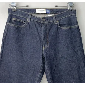GAP Low Rise Flare Jeans Size 12 Dark Wash Denim Blue Jeans Y2K 2000s Classic thumbnail 2