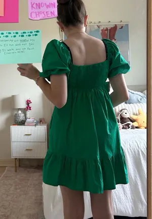 Altar'd State Green Dress Mini thumbnail 2