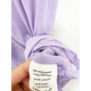 Anthropologie Line & Dot Mara Slip Maxi Dress Size Small Lavender Cocktail Chic thumbnail 7