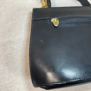 Vintage 90s Black Vegan Leather Crossbody Purse thumbnail 11