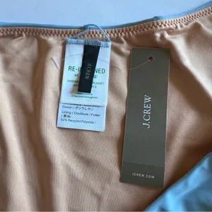 J Crew Curved Waist Cheeky Bikini Bottoms in Mist Blue Size M New thumbnail 5